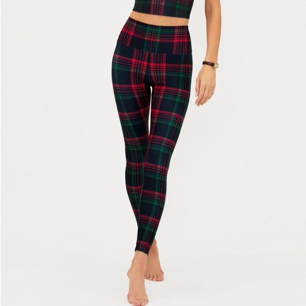 Beach Riot-Piper Legging- Ribbon Plaid - Picture 1 of 3